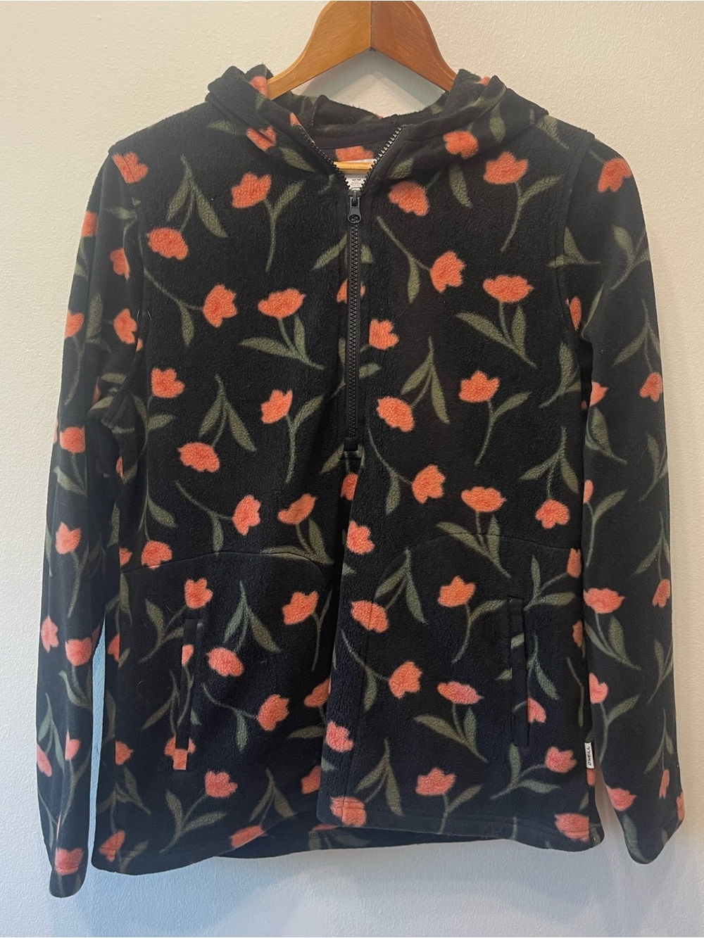 O’Neill Rose Printed Fleece 1/2 Zip Pullover M